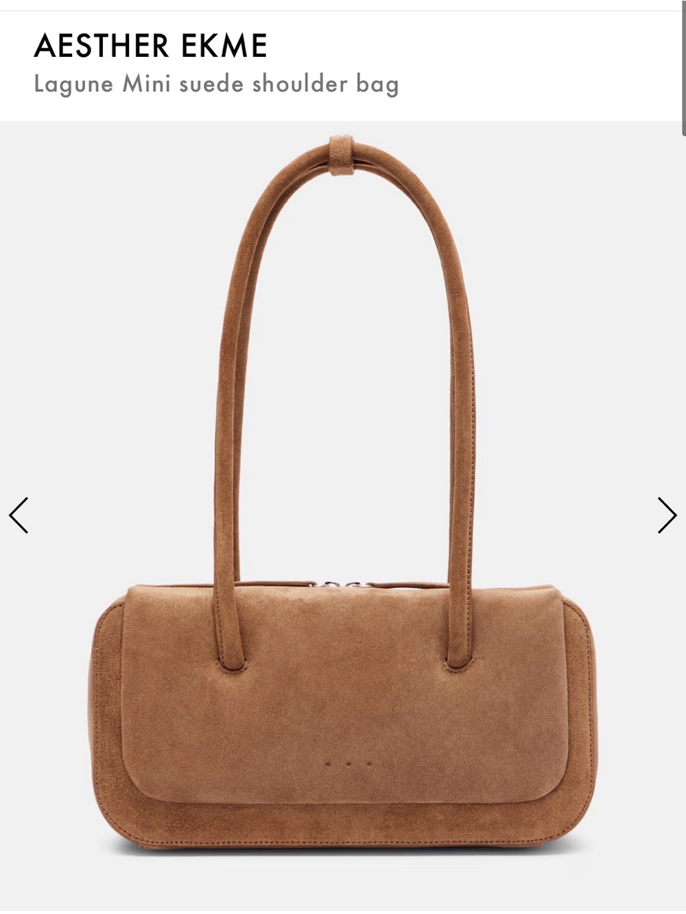 Aesther Ekme Mini Lagune Suede Bag